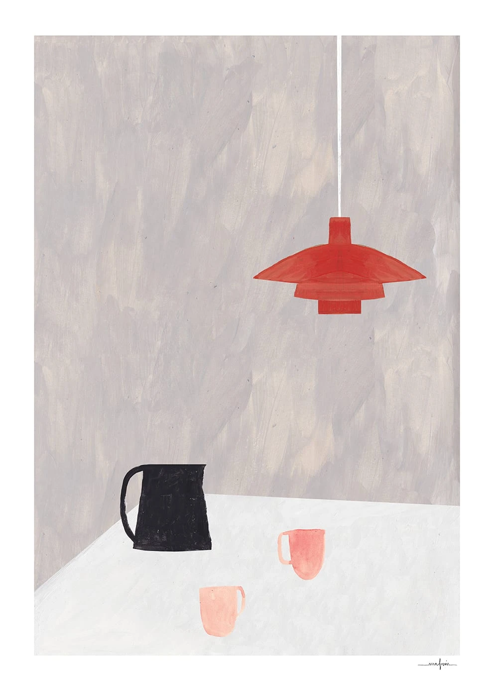 The Poster Club Ana Frois Orange Pendant Art Print - 30x40cm | Modern Home Decor 6 The Poster Club Ana Frois, Orange Pendant - 30x40cm