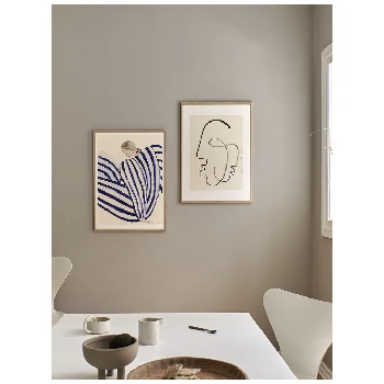 Sofia Lind Blue Stripe At Concorde Poster - 50x70cm | Modern Art Print | The Poster Club 6 The Poster Club Sofia Lind, Blue Stripe At Concorde - 50x70cm