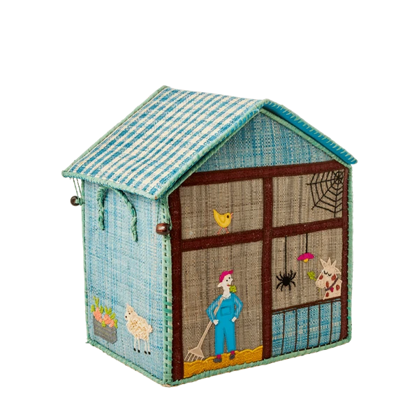 Rice by Rice Raffia Farm Toy Storage Baskets - Eco-Friendly Home Decor & Organization 6 Rice by Rice Raffia Farm Toy Storage Baskets