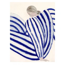 Sofia Lind Blue Stripe At Concorde Poster - 50x70cm | Modern Art Print | The Poster Club 17 The Poster Club Sofia Lind, Blue Stripe At Concorde - 50x70cm