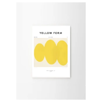 The Poster Club Emma Lawrenson Yellow Form Art Print - 30x40 - Modern Wall Art for Home Decor 6 The Poster Club Emma Lawrenson, Yellow Form - 30x40