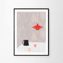 The Poster Club Ana Frois Orange Pendant Art Print - 30x40cm | Modern Home Decor 8 The Poster Club Ana Frois, Orange Pendant - 30x40cm