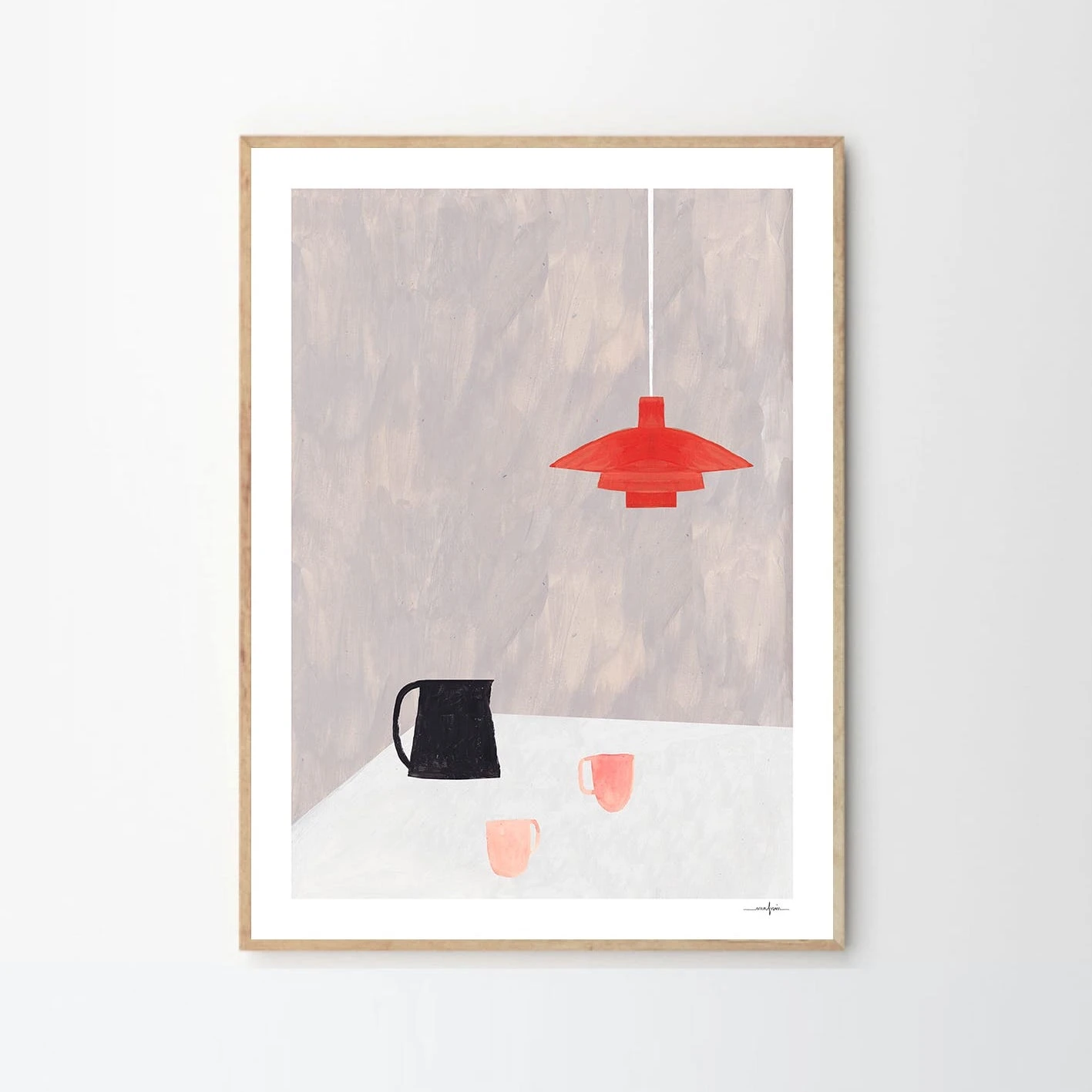 The Poster Club Ana Frois Orange Pendant Art Print - 30x40cm | Modern Home Decor 3 The Poster Club Ana Frois, Orange Pendant - 30x40cm