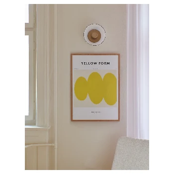 The Poster Club Emma Lawrenson Yellow Form Art Print - 30x40 - Modern Wall Art for Home Decor 4 The Poster Club Emma Lawrenson, Yellow Form - 30x40