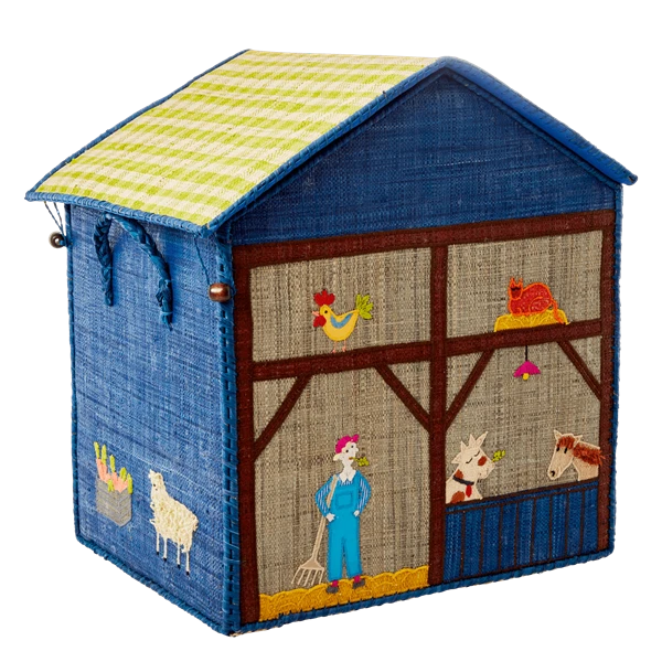 Rice by Rice Raffia Farm Toy Storage Baskets - Eco-Friendly Home Decor & Organization 4 Rice by Rice Raffia Farm Toy Storage Baskets