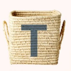 Rice by Rice Cuadrado Rafia Cesta