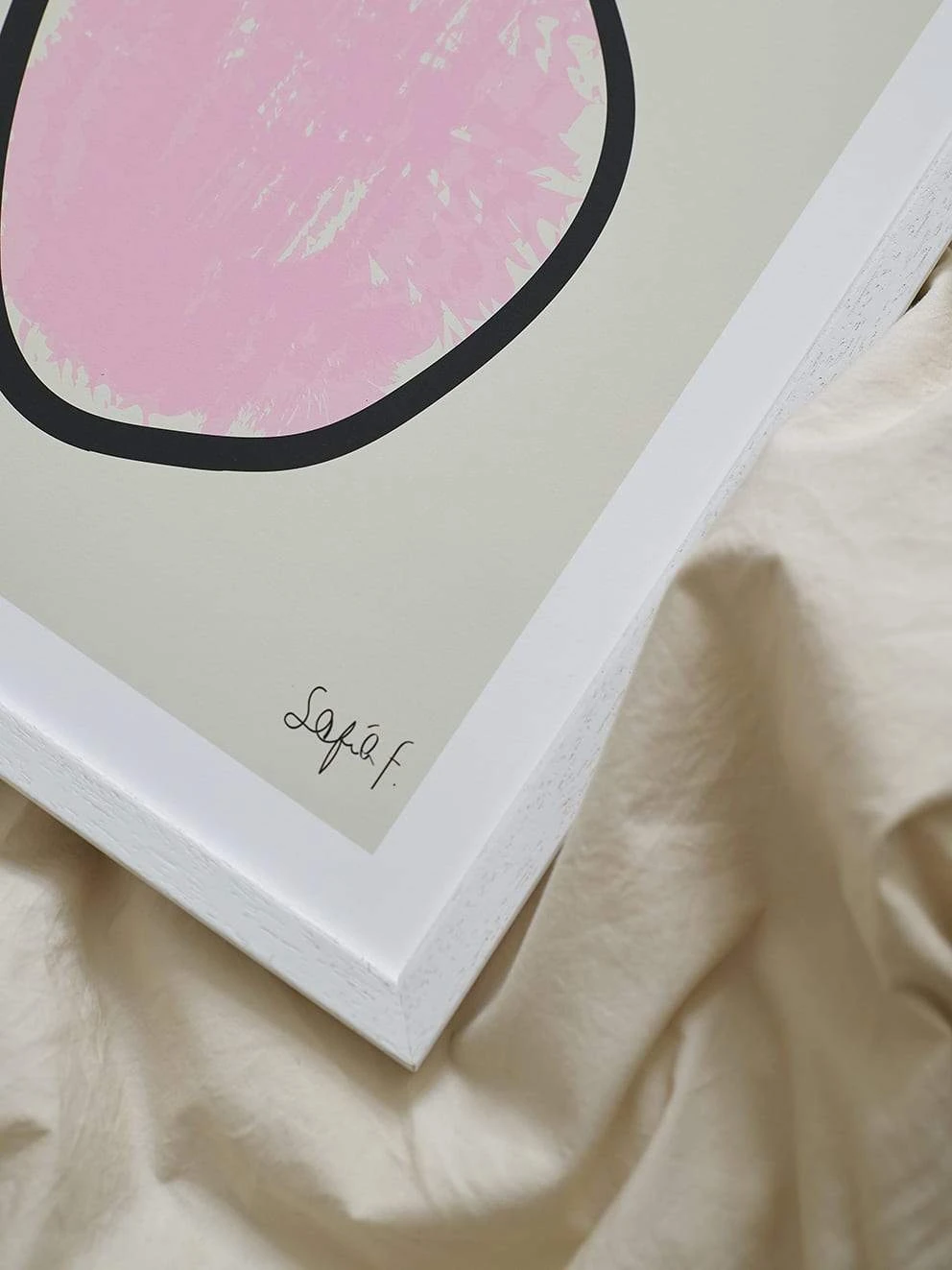 Sofia Freixas Pink Vase Print 30x40cm - Modern Art Poster by The Poster Club 4 The Poster Club Sofia Freixas Pink Vase Print 30x40cm